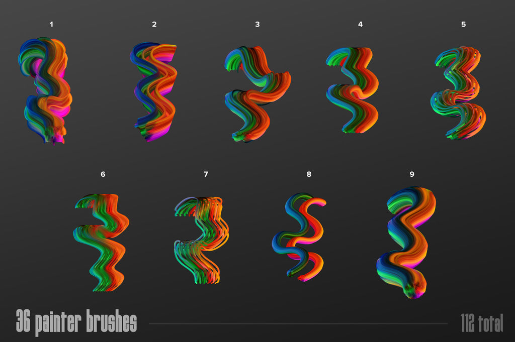Multicolor Brush Bundle (Photoshop)-Chroma Supply