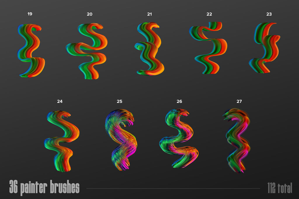 Multicolor Brush Bundle (Photoshop)-Chroma Supply