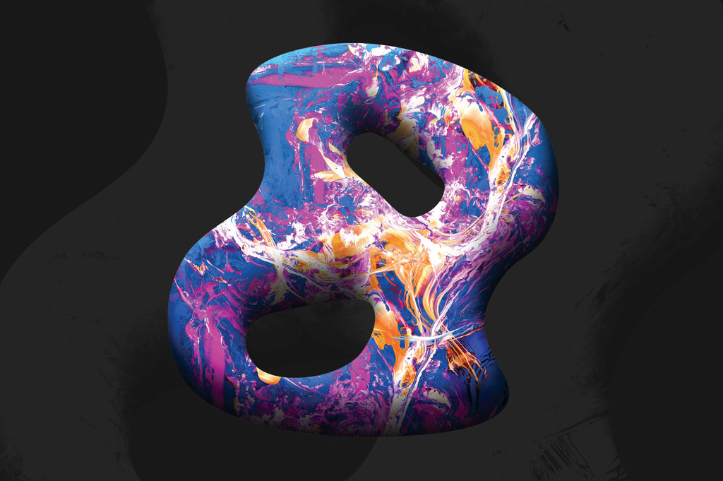 Paint Shapes: 40 Isolated 3D Elements-Chroma Supply