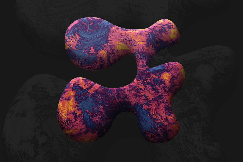 Paint Shapes: 40 Isolated 3D Elements-Chroma Supply