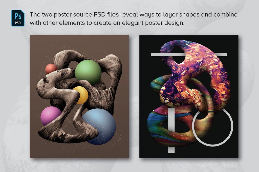 Paint Shapes: 40 Isolated 3D Elements-Chroma Supply