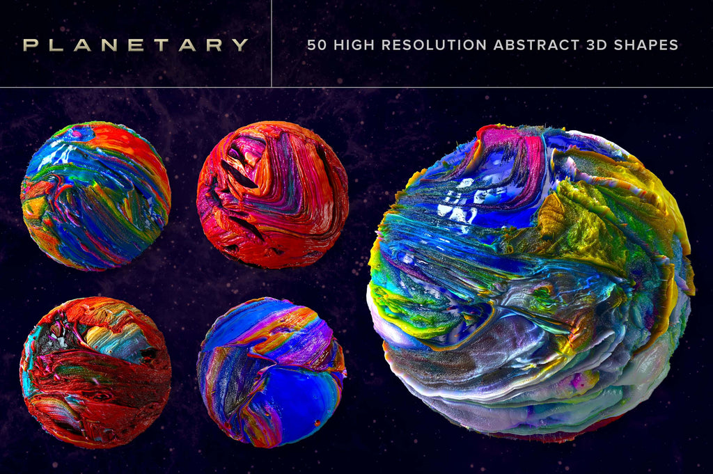 Planetary: Abstract 3D Shapes-Chroma Supply