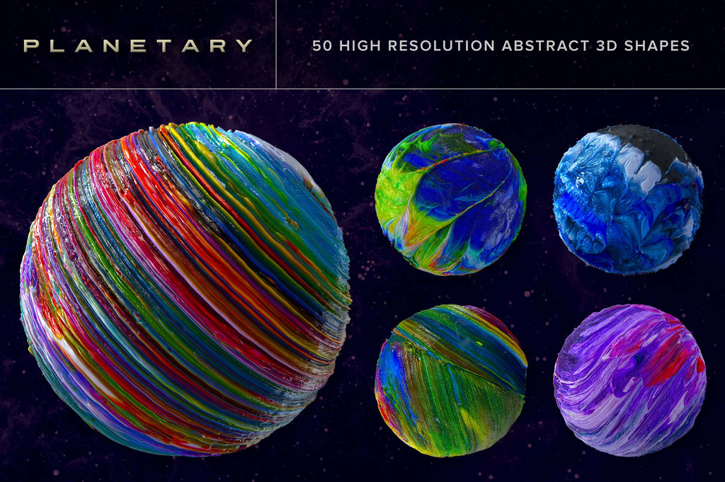 Planetary: Abstract 3D Shapes-Chroma Supply