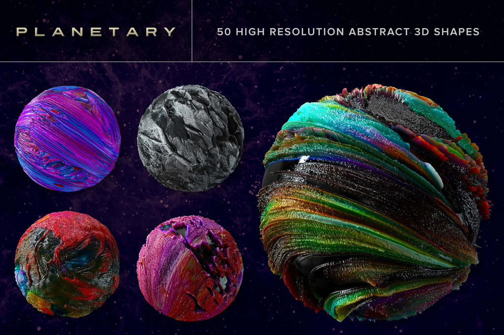 Planetary: Abstract 3D Shapes-Chroma Supply
