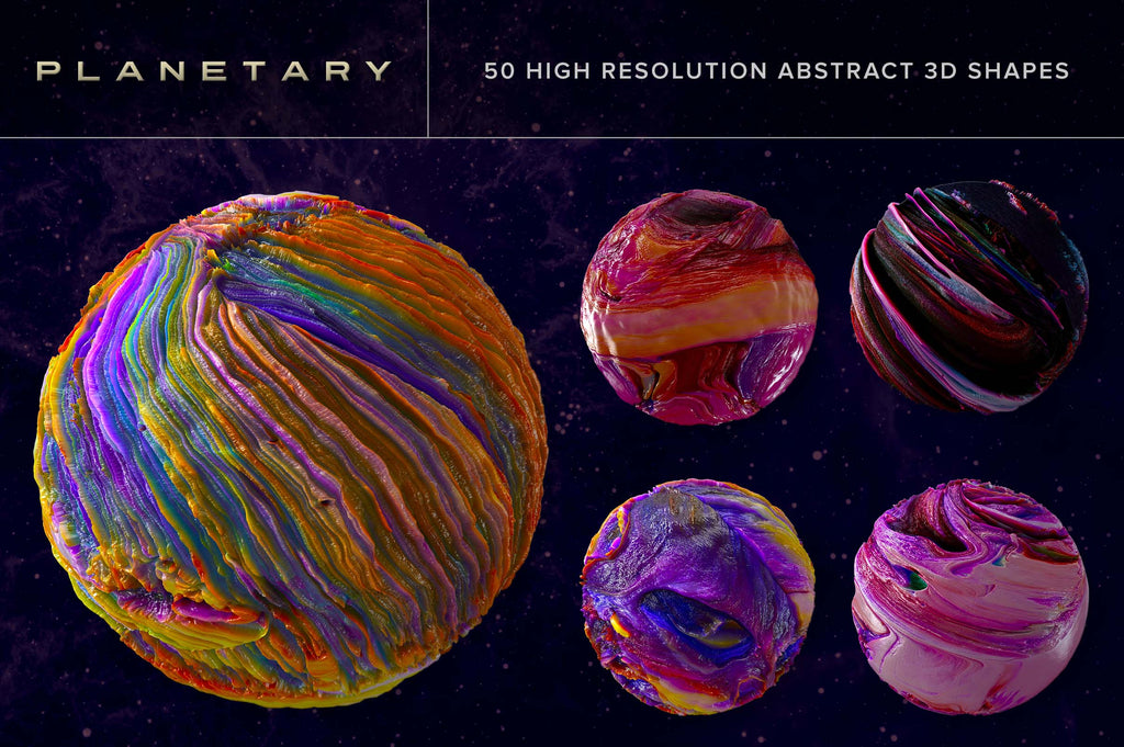 Planetary: Abstract 3D Shapes-Chroma Supply