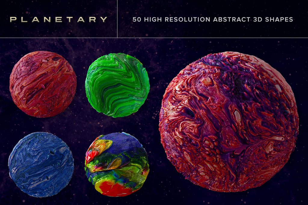 Planetary: Abstract 3D Shapes-Chroma Supply