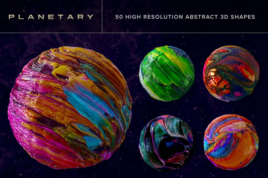 Planetary: Abstract 3D Shapes-Chroma Supply