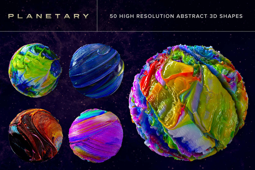 Planetary: Abstract 3D Shapes-Chroma Supply