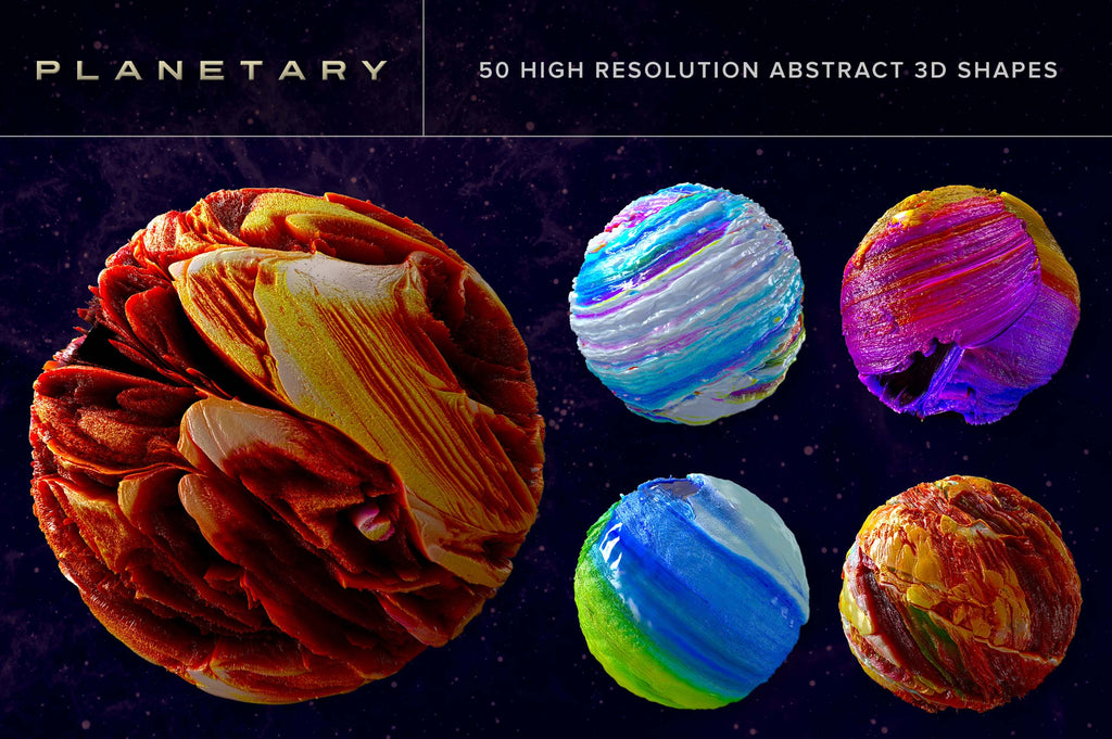 Planetary: Abstract 3D Shapes-Chroma Supply