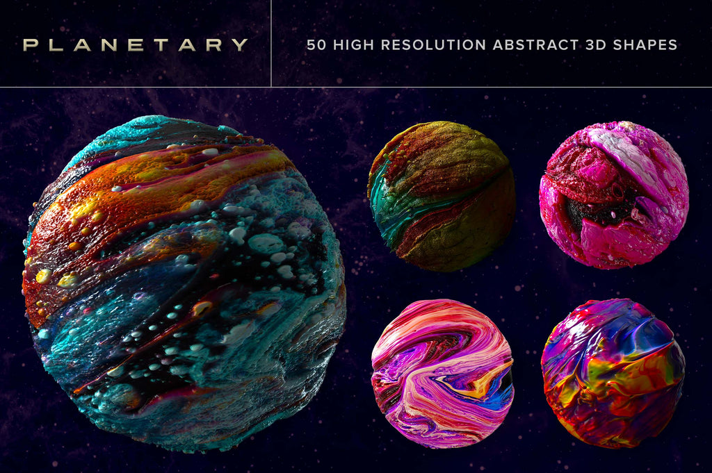 Planetary: Abstract 3D Shapes-Chroma Supply