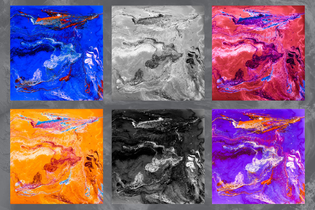 Transpose: Abstract Paint Textures-Chroma Supply