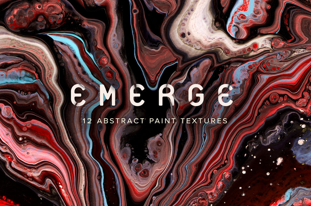 Emerge: 12 Abstract Paint Textures-Chroma Supply