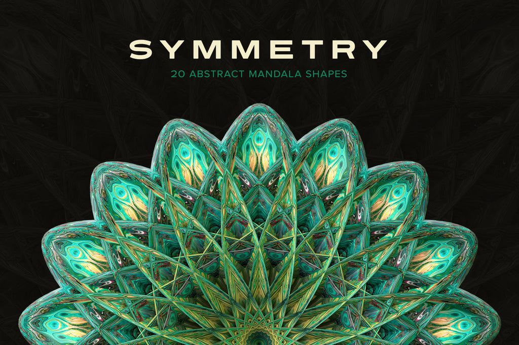 Symmetry: 15 Abstract Mandala Shapes-Chroma Supply