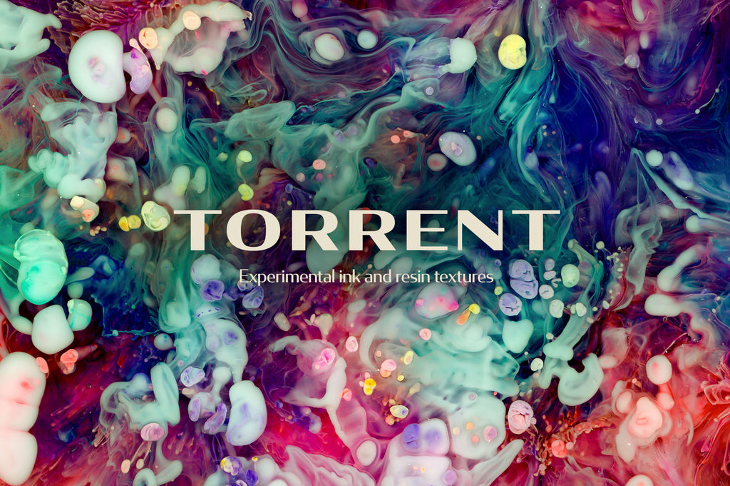 Torrent: Experimental Ink and Resin Textures-Chroma Supply