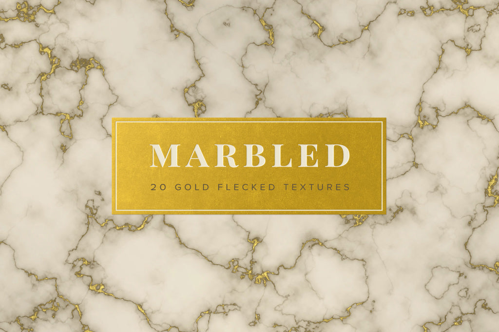 Marbled: 80 Gold Flecked Textures-Chroma Supply