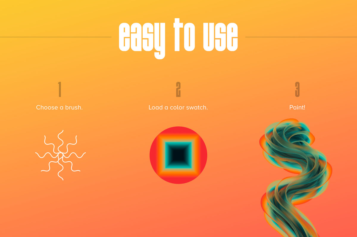 Gradial Screenshots Gradial: Multicolor Brushes for Photoshop – Chroma Supply