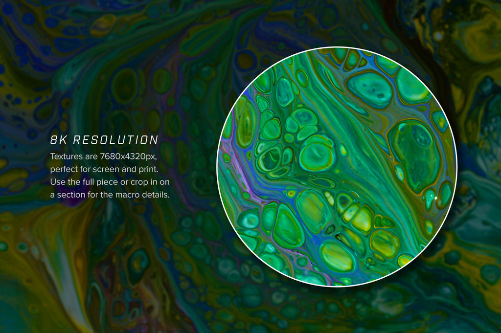 Reaction: 8K Experimental Fluid Art Textures-Chroma Supply