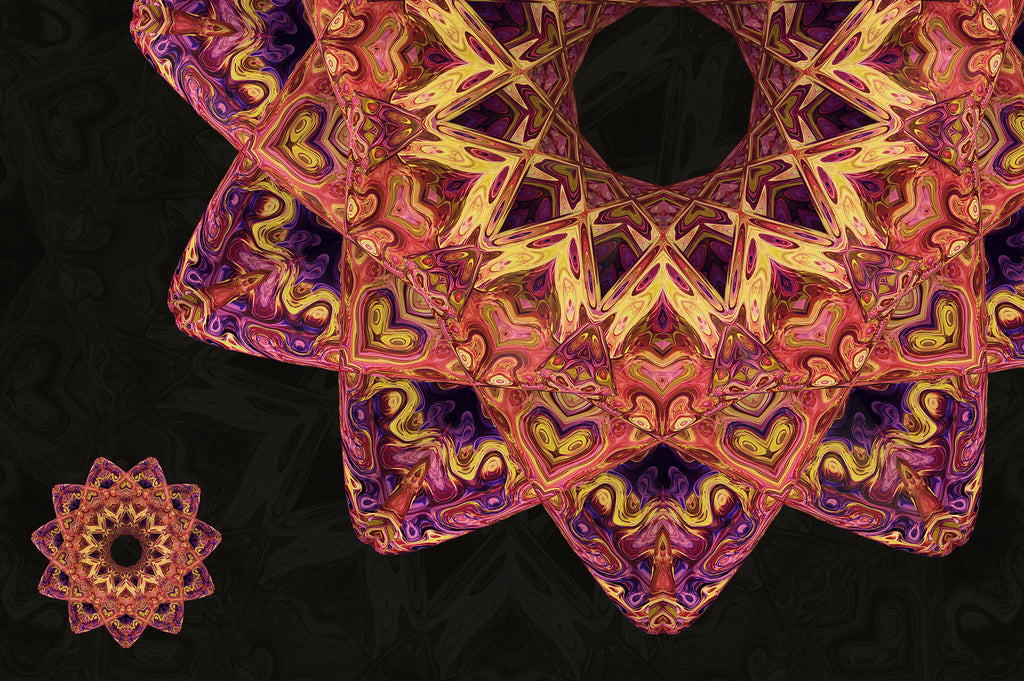Symmetry: 15 Abstract Mandala Shapes-Chroma Supply