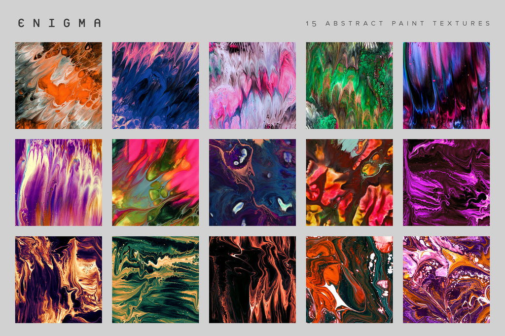 Enigma: 15 Abstract Paint Textures-Chroma Supply