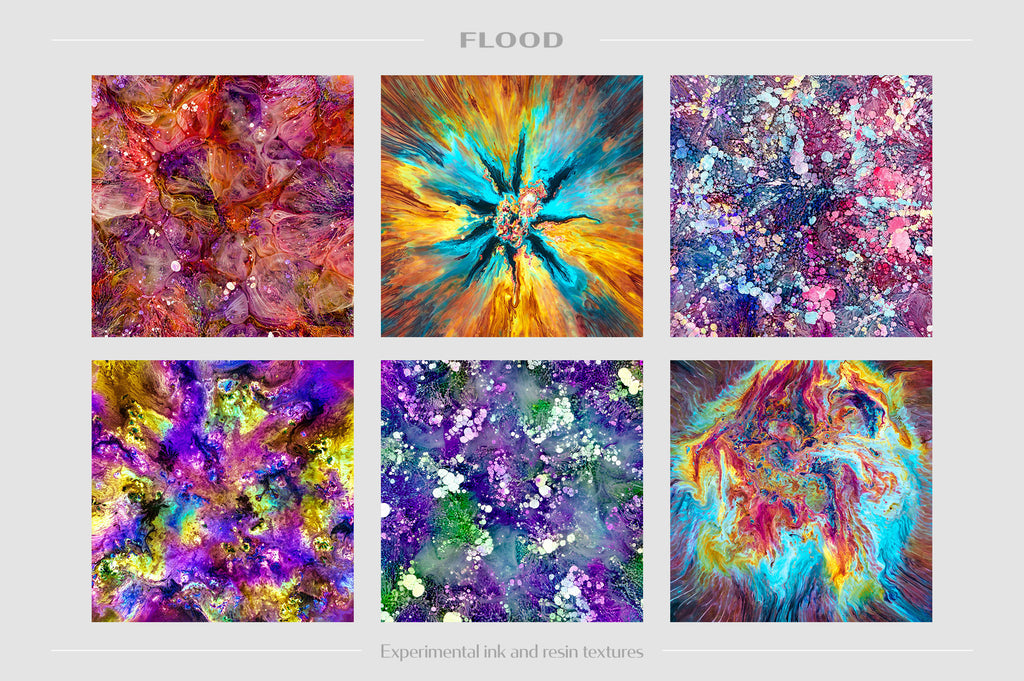 Flood: Experimental Ink and Resin Textures-Chroma Supply