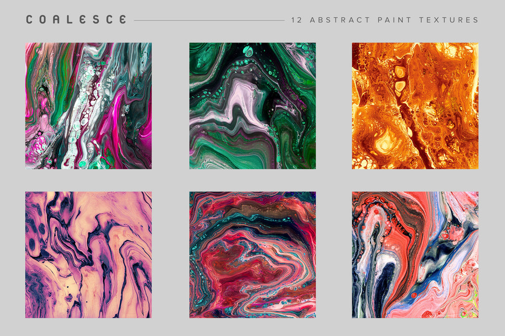 Coalesce: 12 Abstract Paint Textures-Chroma Supply