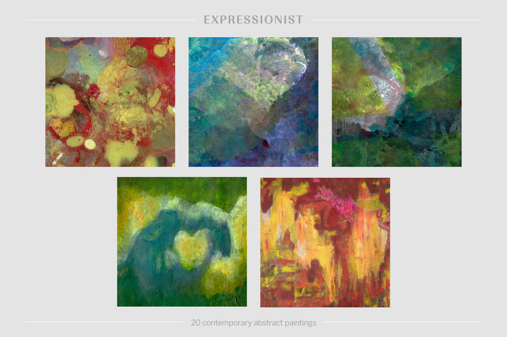 Expressionist: 20 Contemporary Abstract Paintings-Chroma Supply