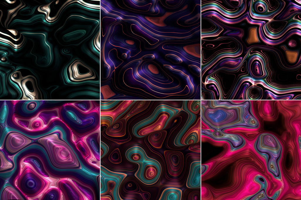 Meld: Glossy Abstract 3D Textures-Chroma Supply