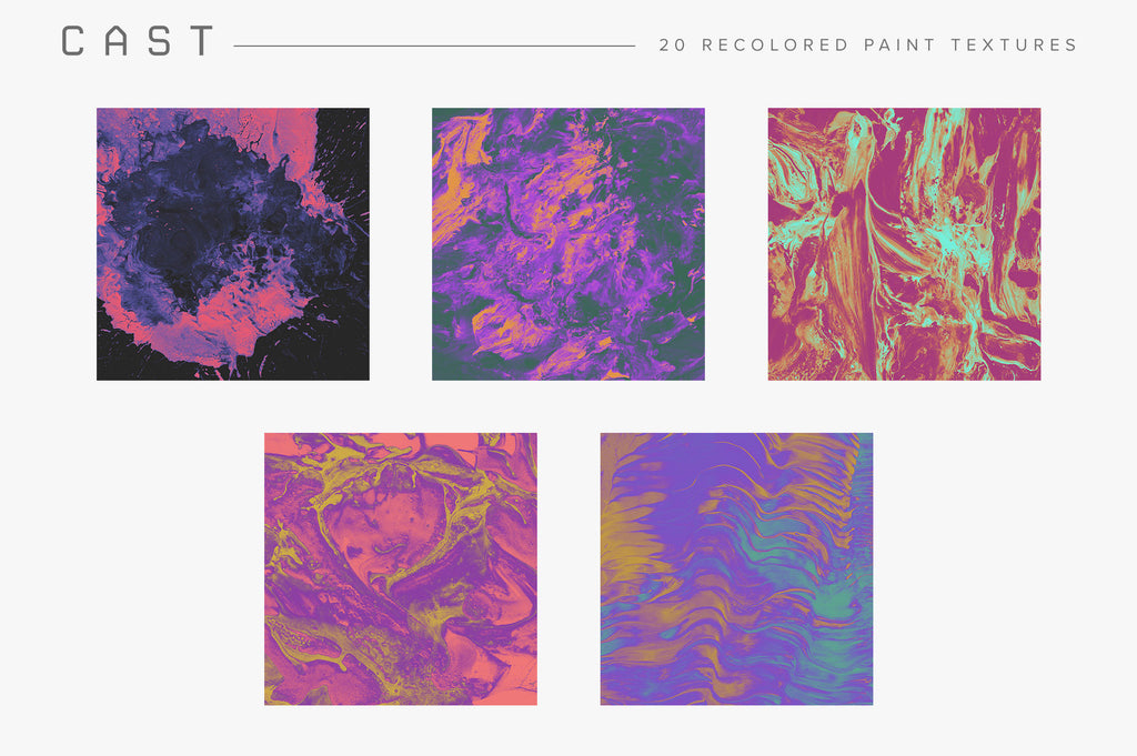Cast: Recolored Paint Textures-Chroma Supply