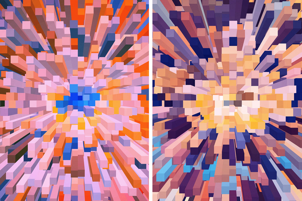 Exploding Blocks: Abstract 3D Backgrounds-Chroma Supply