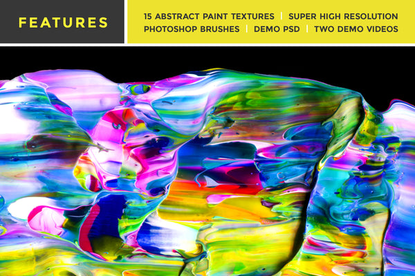 Float: Isolated Abstract Paint Textures-Chroma Supply