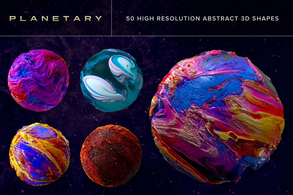 Planetary: Abstract 3D Shapes-Chroma Supply