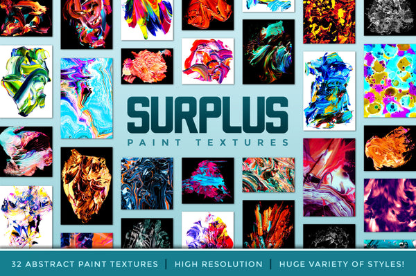 Surplus, Vol. 1: 32 Abstract Paint Textures – Chroma Supply