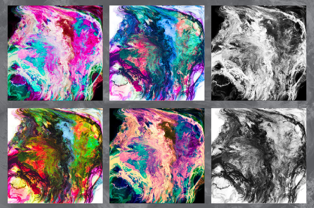 Transpose: Abstract Paint Textures-Chroma Supply